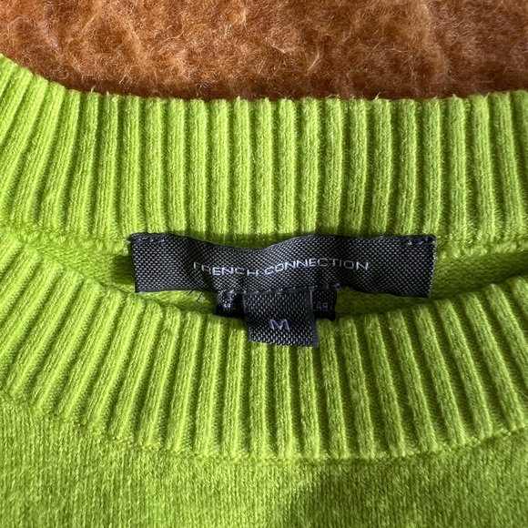 French Connection | Neon Green Crewneck Sweater - Picture 7 of 8